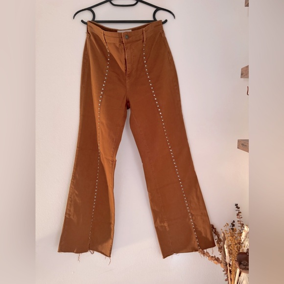 We The Free Denim - ‘WE THE FREE’ STUDDED WIDE LEG FLARE